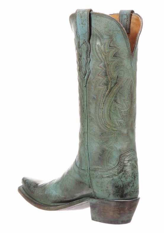 Lucchese Wynonna Mad Dog Goat Turquise Ladies Western Boot N4779.S54
