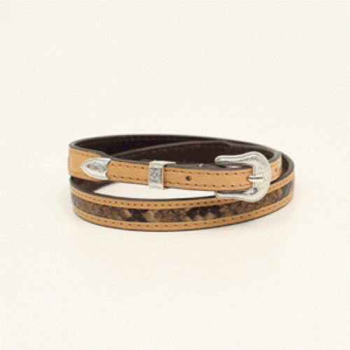 M and F Western Natural 3D Snakeskin Hatband D740000148
