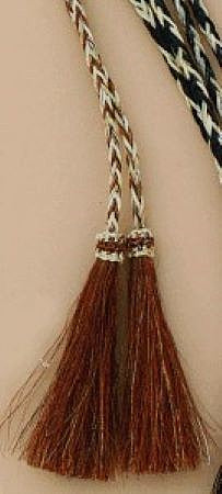 M&F Braided Rust Stampede String Hatband With Tassel Horsehair 0296232