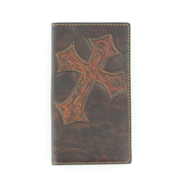M&F Nocona Tooled Cross Leather Rodeo Wallet N5487044