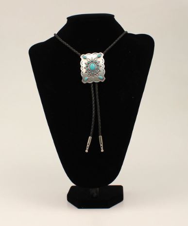 M&F Western Concho and Turquoise Stone Bolo Tie 22232
