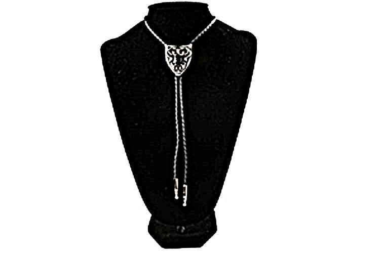M&F Western Double S Bolo Tie with Arrowhead Concho 22410