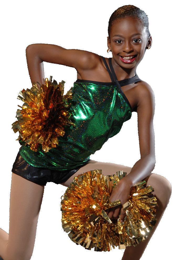 MAJ3548 NO MERCY TOP Shown in Hunter Green Adult Sizes