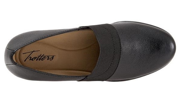 Marley Slip On Wedge Elastic Goring Comfort Trotters Womens Shoes