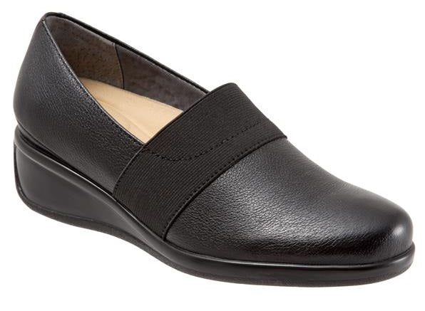 Marley Slip On Wedge Elastic Goring Comfort Trotters Womens Shoes