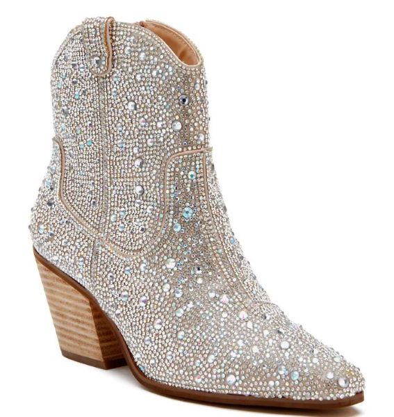 Matisse Clear Rhinestone Harlow Ankle Bootie HARLOW-CLEAR