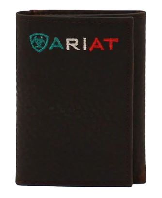 Men's Ariat Trifold Mexico Logo Wallet A35508282