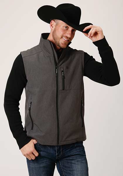 Men's Roper Soft Shell Technical Vest Grey 0309707826003GY