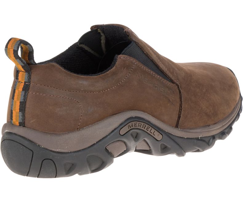 Merrell Brown Jungle Moc Nubuck Mens Slip On Shoes J60831