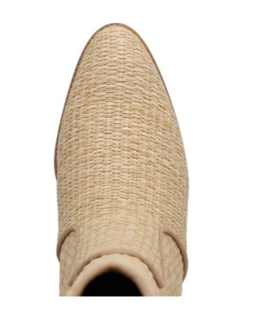 Mia Natural Leat Jenah Women's Raffia Western Flair Boots ML2411002