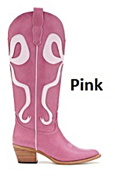 MIIM Pink Isadora Women's Tall R-Toe Boots ISADORA-PINK