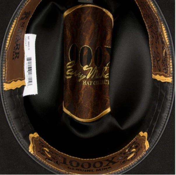 Milano Hats Black Larry Mahan 1000X Imperial Felt Hat MF1M65IMPE-BLK