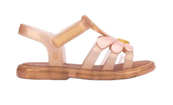 Mini Melissa Pearly Brown Hip Bloom Toddler Sandals 35902-AZ778