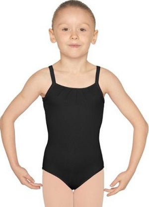 Mirella Black Pintuck Childrens Leotard M1223C