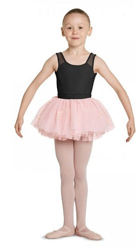 Mirella by Bloch Light Pink Girls Velvet Bow Tutu Skirt MS136C