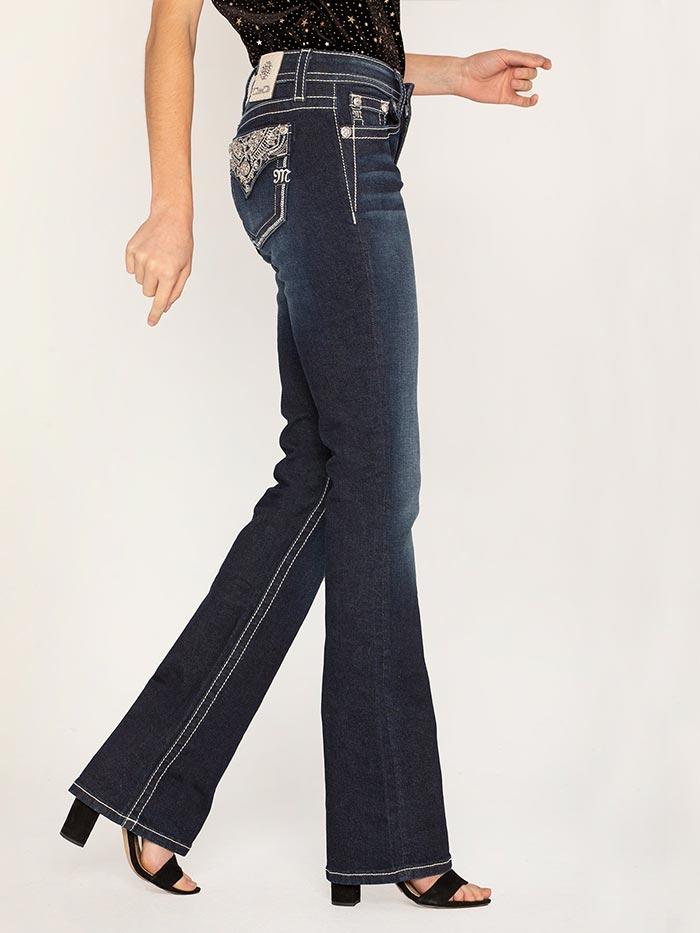 Miss Me Chole Embellished Live Bright Bootcut Womens Jeans M3493B