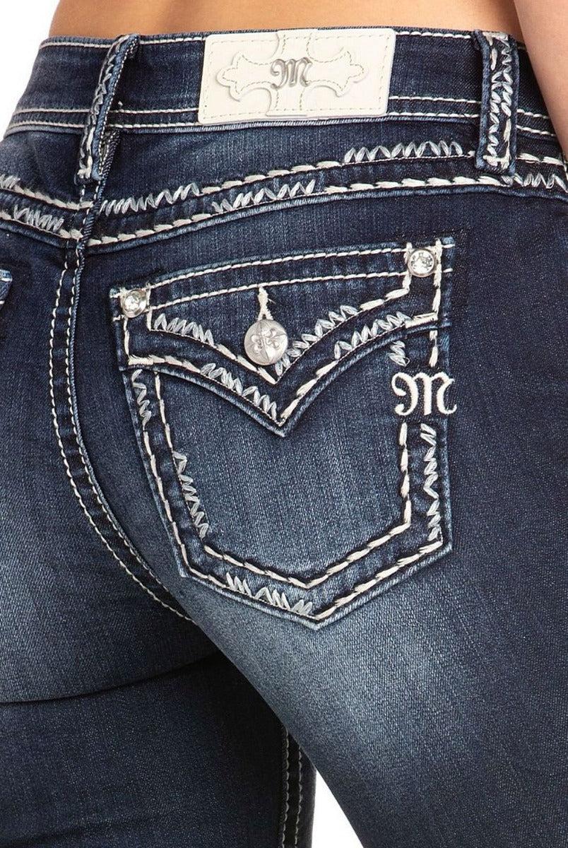 Miss Me Faux Flap Chloe Womens BootCut Jeans M5014B315