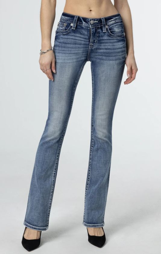 Miss Me Pop Wing 32 Inch Inseam Womens Bootcut Jeans M3080B57V