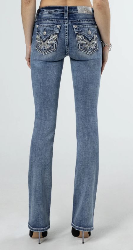 Miss Me Pop Wing 32 Inch Inseam Womens Bootcut Jeans M3080B57V