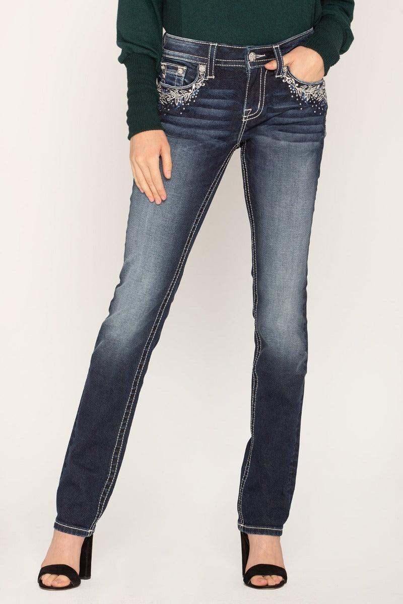 Miss Me Rock Your World Womens Straight Jeans M3495T