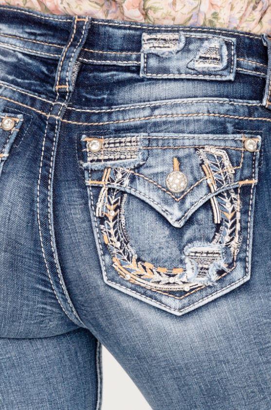 Miss Me Shape Of You Womens BootCut Jeans M3735B