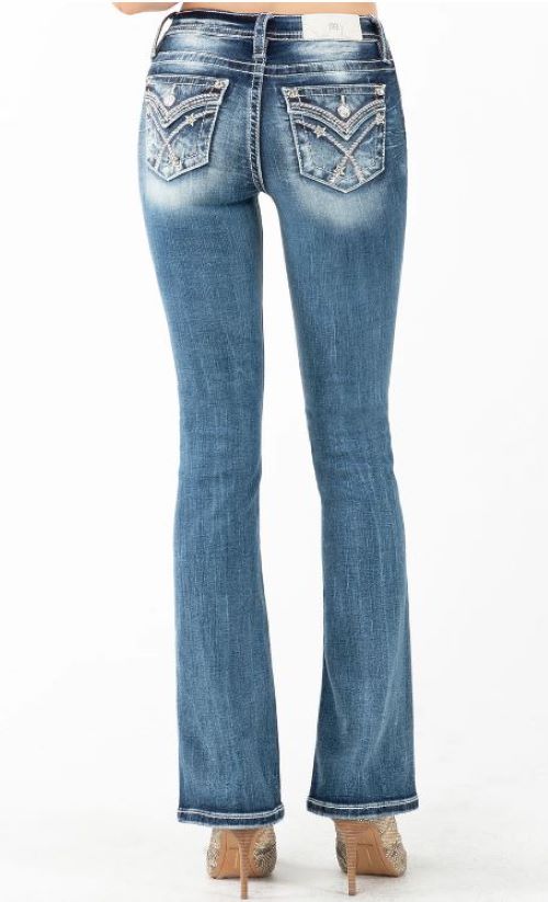 Miss Me Star Power Bootcut Womens Jeans M3444B39