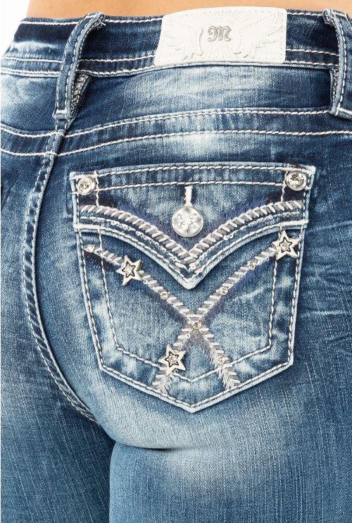 Miss Me Star Power Bootcut Womens Jeans M3444B39