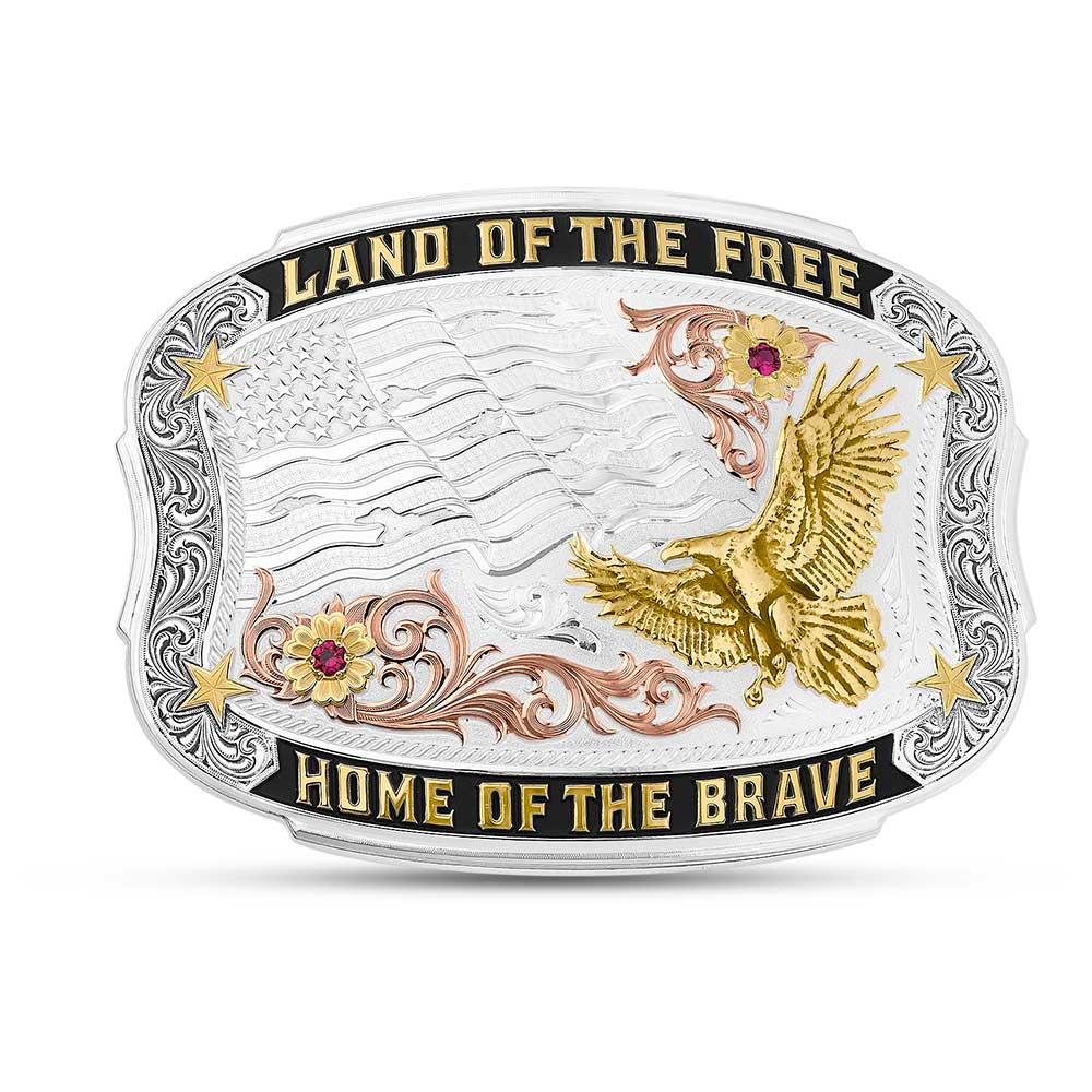 Montana Silversmith Brave American Made Buckle AM50712