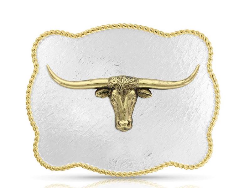 Montana Silversmith Classic Longhorn Belt Buckle 3620-767