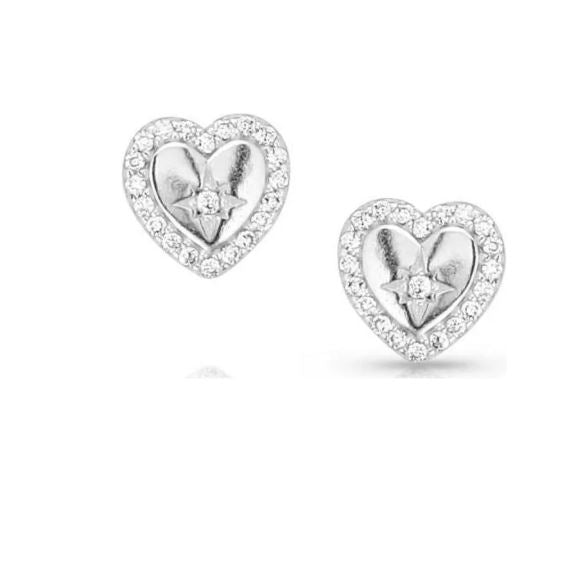 Montana Silversmith Crystal Heart Earrings ER5606