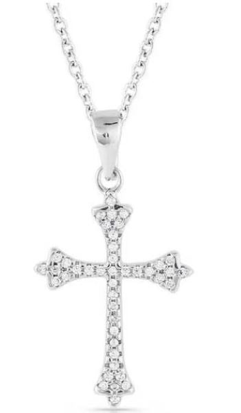 Montana Silversmith Ethereal Crystal Cross Necklace NC5169