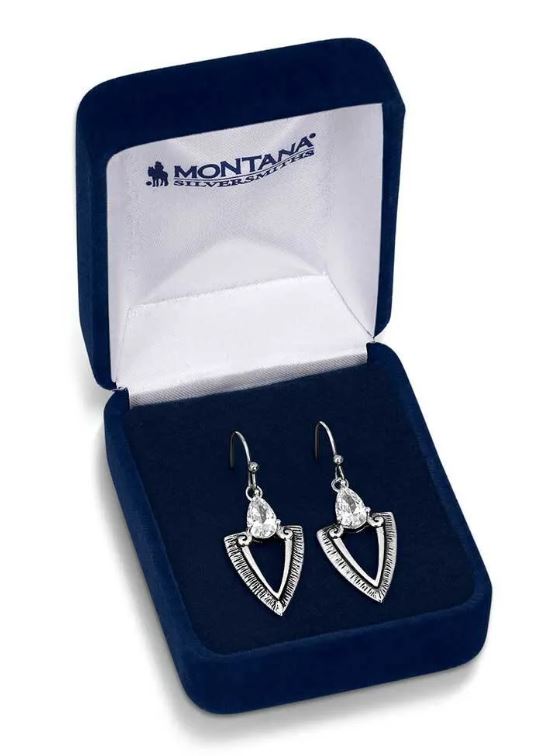 Montana Silversmith Guided Purpose Crystal Arrowhead Earrings ER5773