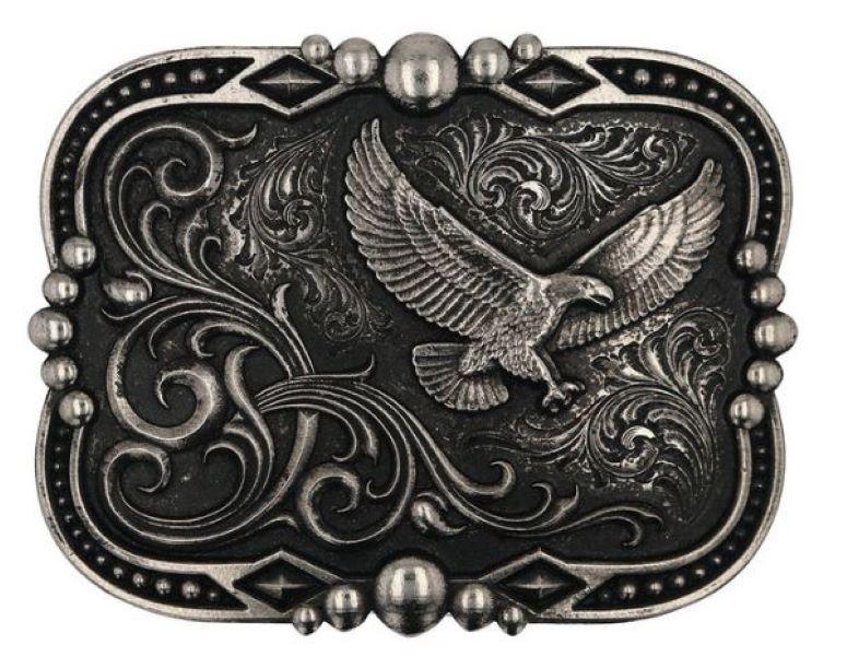 Montana Silversmith Gunmetal Soaring Eagle Belt Buckle A880