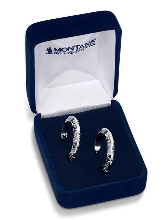 Montana Silversmith Hidden Mosaic Hoop Earrings ER5794