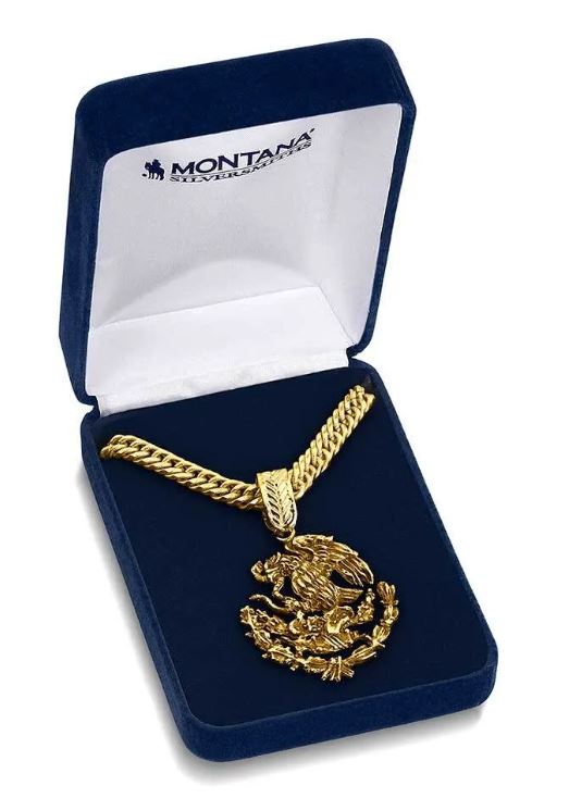 Montana Silversmith Mexican Coat of Arms Pendant Necklace NC5886G