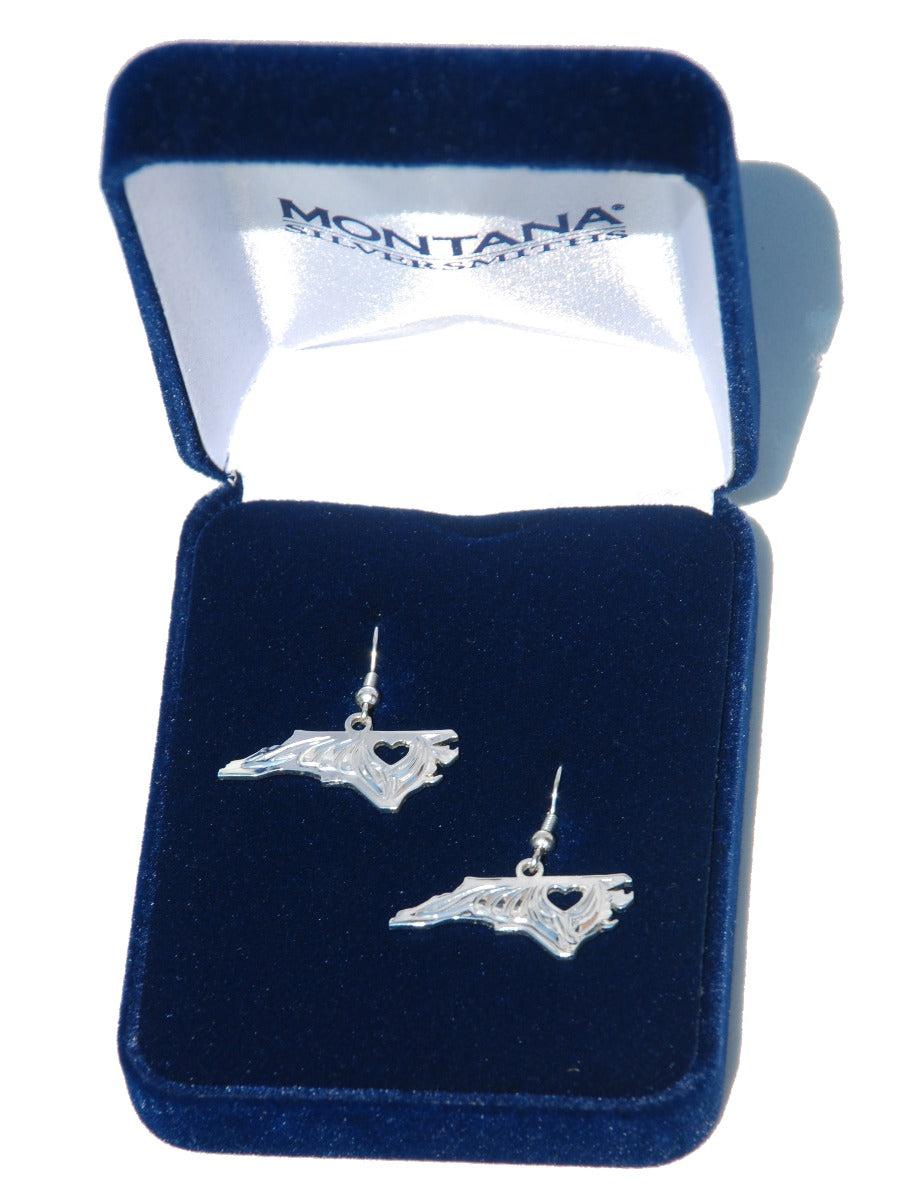 Montana Silversmith North Carolina Love Charm Earrings 61199C
