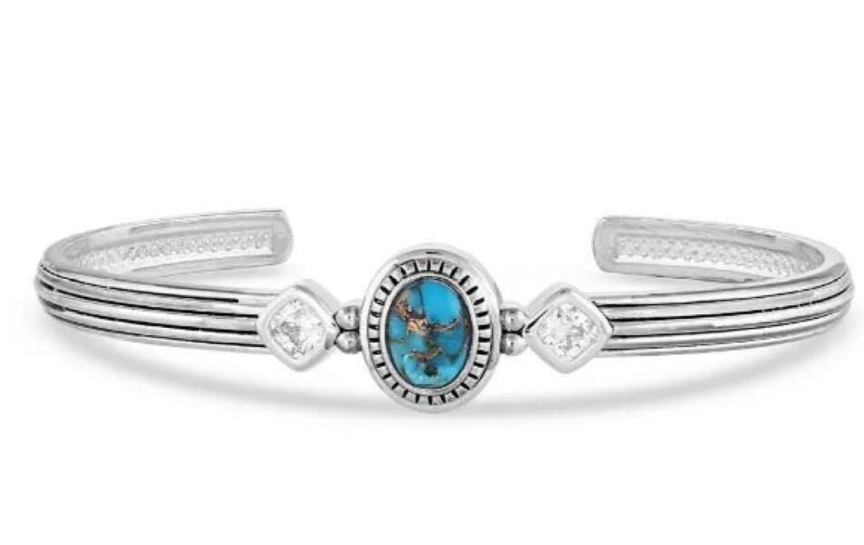 Montana Silversmith Open Night Sky Turquoise Cuff Bracelet BC5172