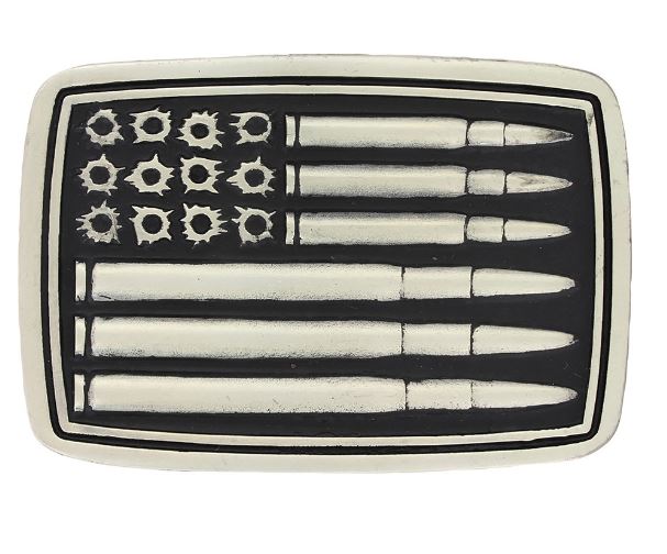Montana Silversmith Silver Bullet Flag Attitude Buckle A709P