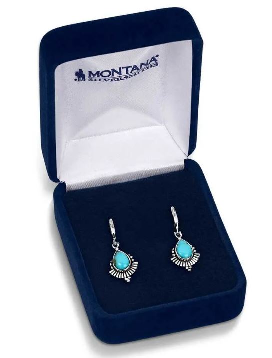 Montana Silversmith Simple Flourish Turquoise Earrings ER5774