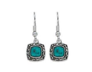 Montana Silversmiths Blue Earth Turquoise Drop Womens Earrings ER1263