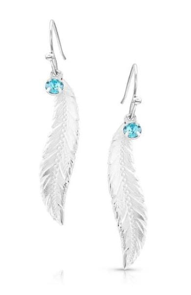 Montana Silversmiths Cinderella Liberty Feather Earrings AMER5460