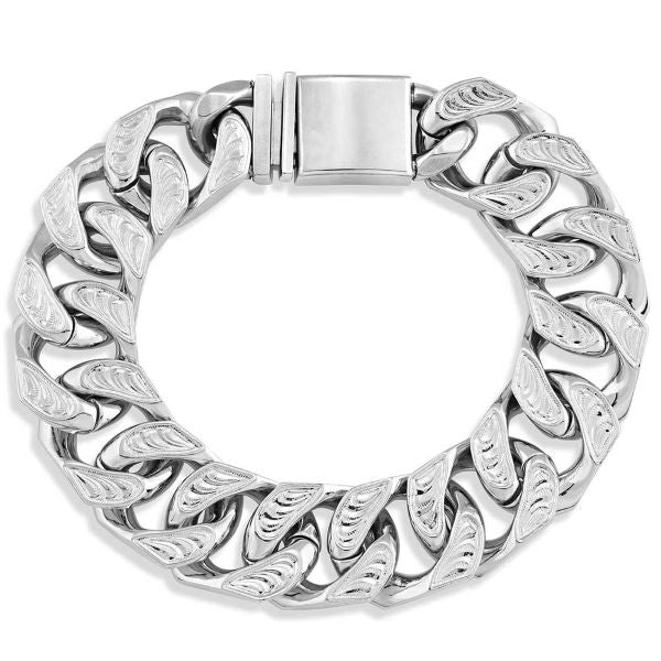 Montana Silversmiths Classic Western Large Cuban Link Men's Bracelet BC5497