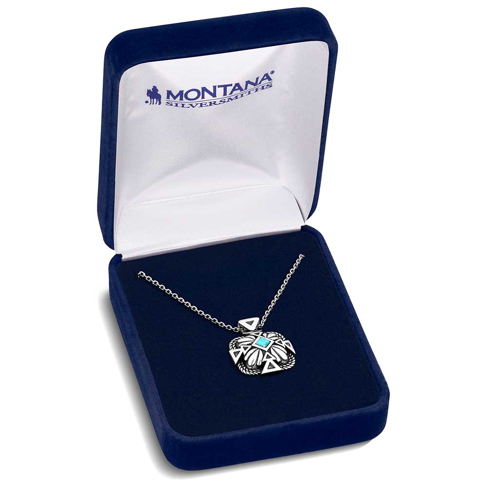 Montana Silversmiths Desert Sage Turquoise Necklace NC6116