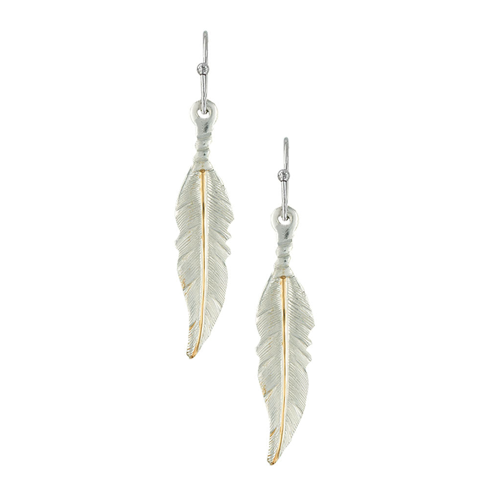 Montana Silversmiths Dream Feathers Dangle Earrings ER1967