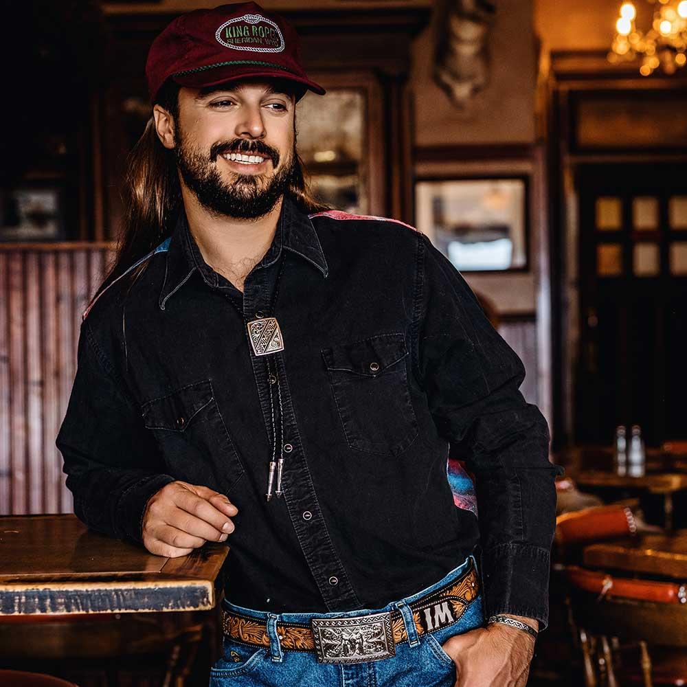 Montana Silversmiths Four Winds Buckle With Buffalo Skull 54210-447M