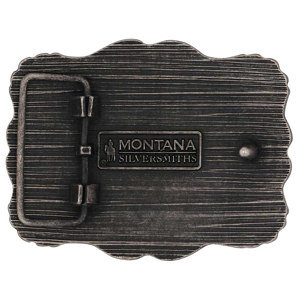 Montana Silversmiths Framed Longhorn Attitude Buckle A1003P