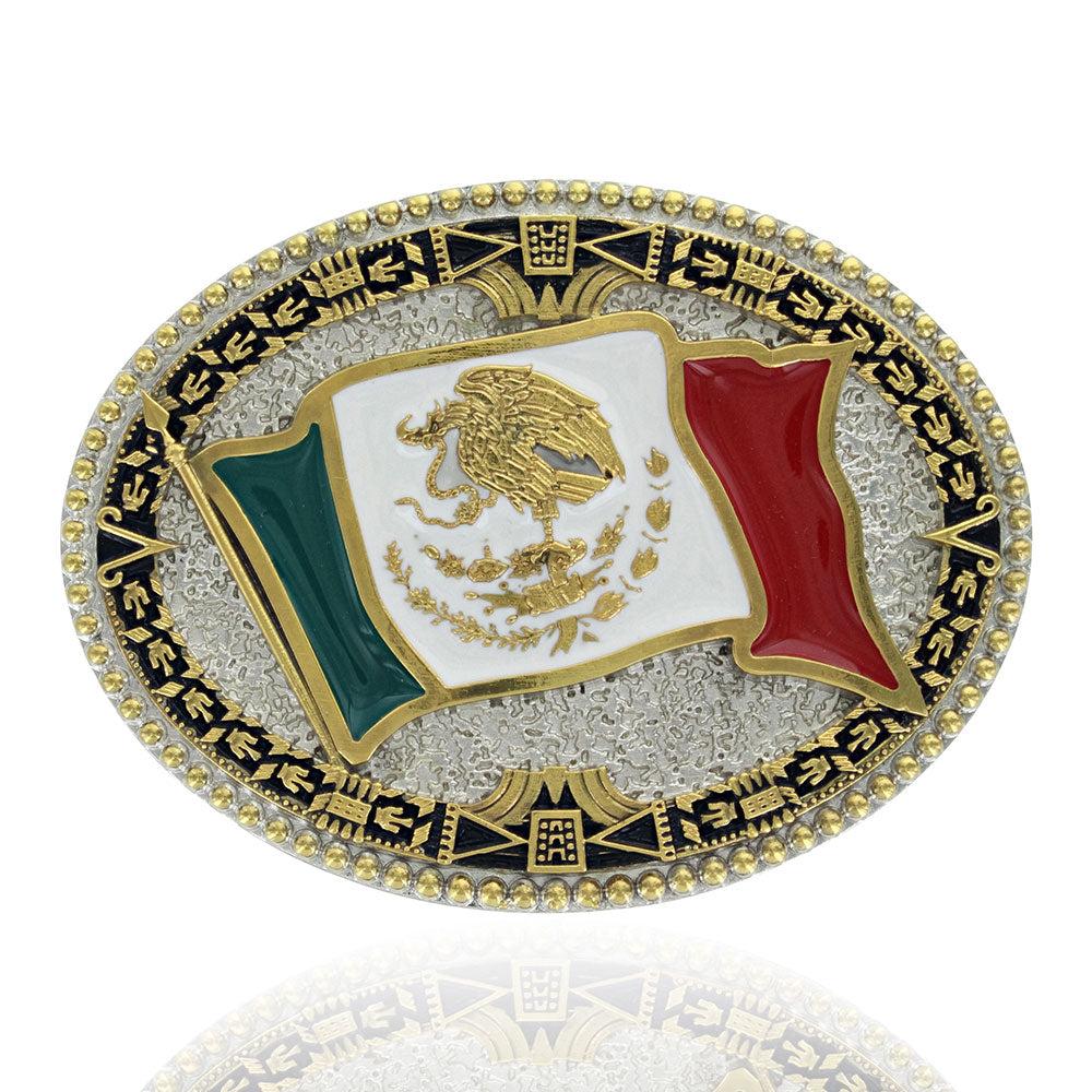 Montana Silversmiths Grand Mexican Flag Buckle A855
