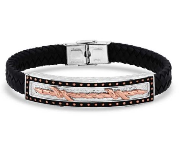 Montana Silversmiths I'll Cover You Men's Leather Wrap Bracelet BC5104