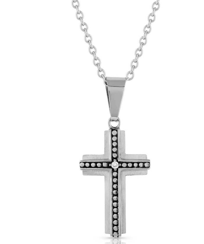 Montana Silversmiths Ingrained In Faith Cross Necklace NC3427
