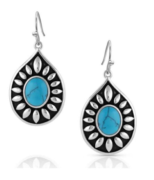Montana Silversmiths Intuition Turquoise Women's Earrings ER5130